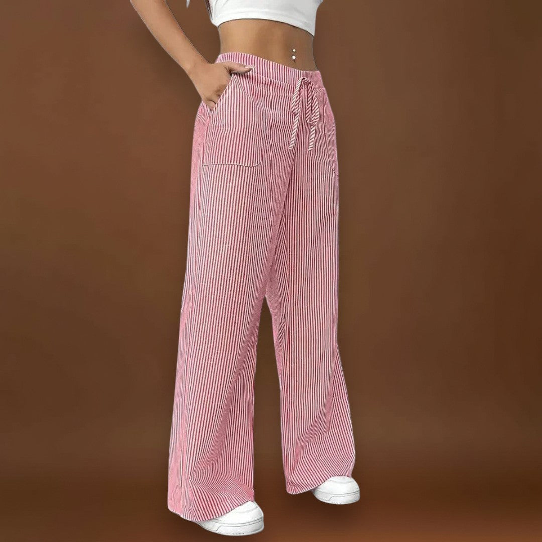 Emina - Elegáns részletekkel rendelkező kényelmes, bő nadrág