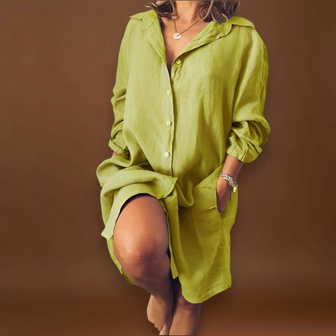 Ina-Mária - Kényelmes vászon blúz