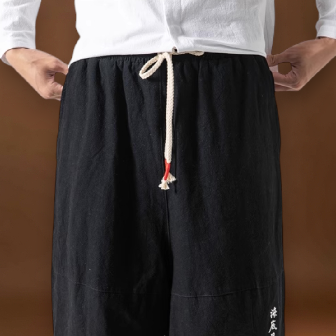 Csanádi - Kényelmes japán nadrág Fekete