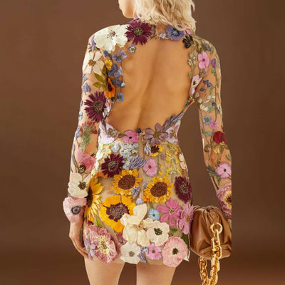 Emília - Virágmintás 3D ruha