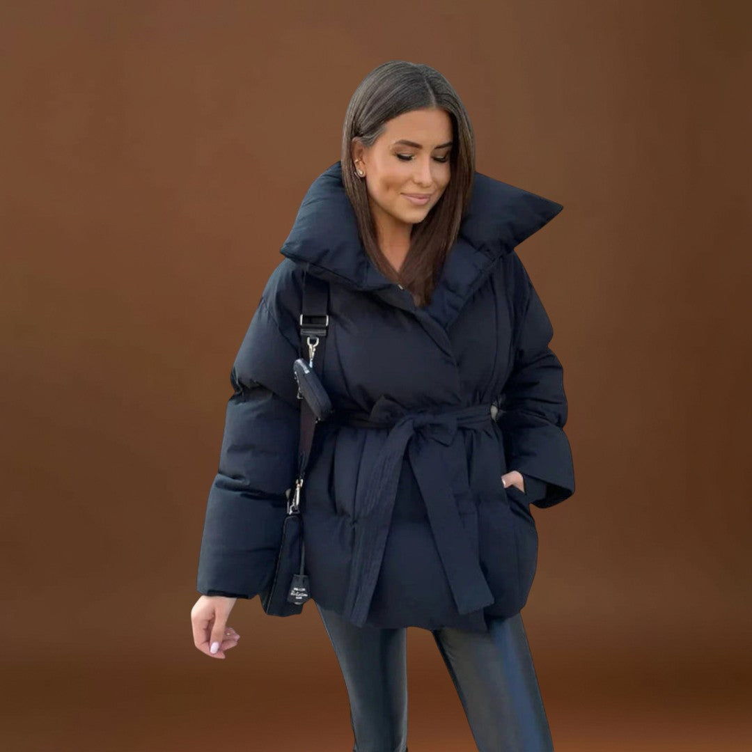 Jelena – Elegáns Pufi Kabát