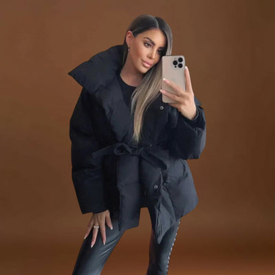 Jelena – Elegáns Pufi Kabát