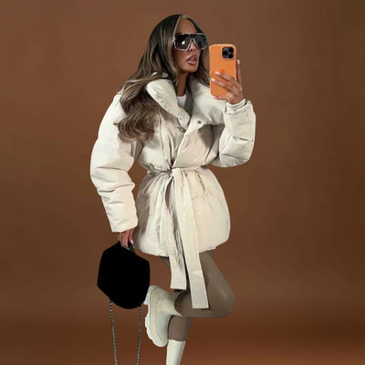 Jelena – Elegáns Pufi Kabát