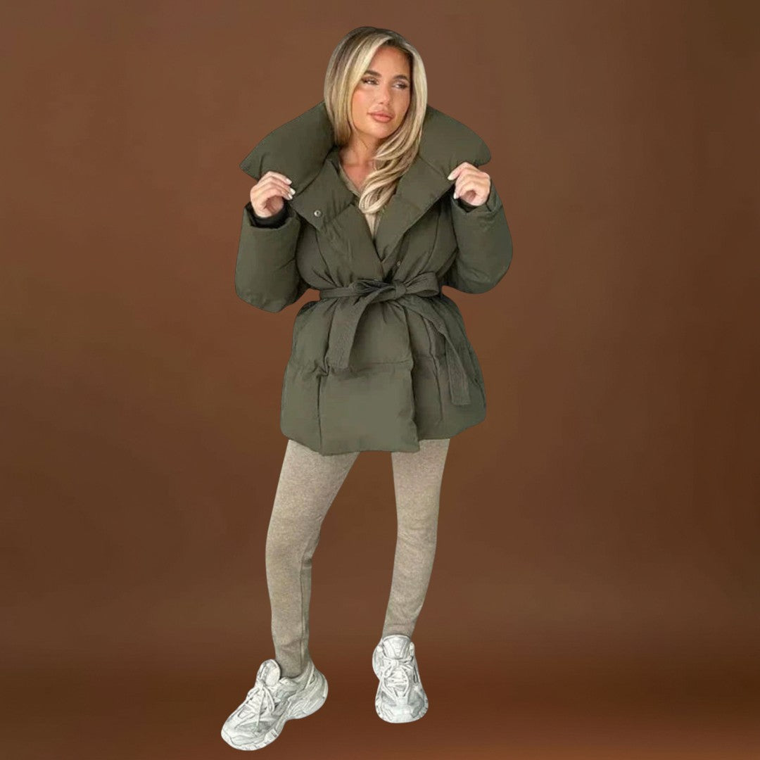 Jelena – Elegáns Pufi Kabát