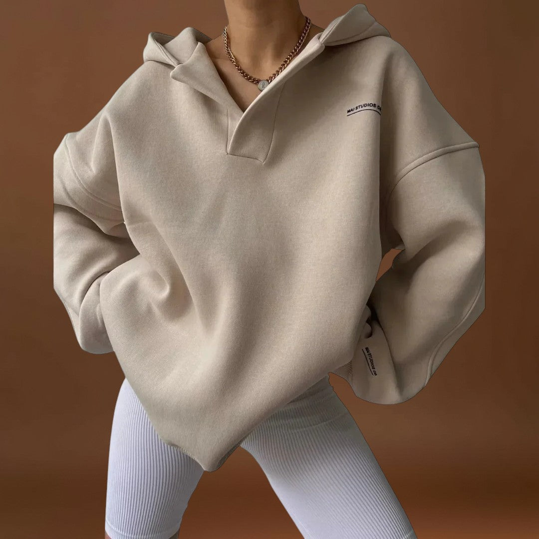 Cseresznye - Elegáns kapucnis pulóver