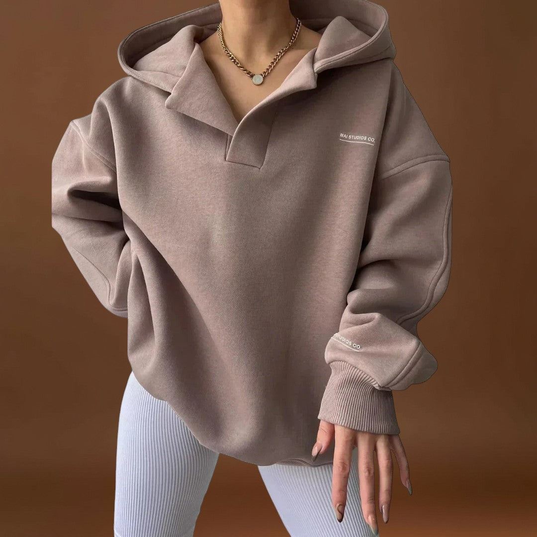 Cseresznye - Elegáns kapucnis pulóver