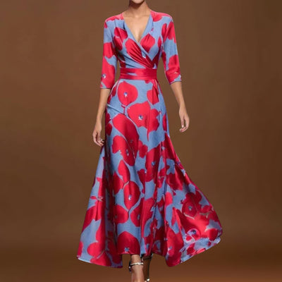 Bíborka - Elegáns ujjú női ruha