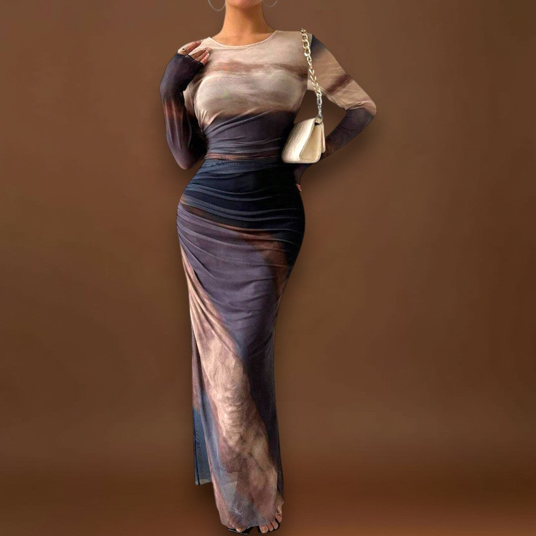 Lia - Hosszú ujjú maxi ruha