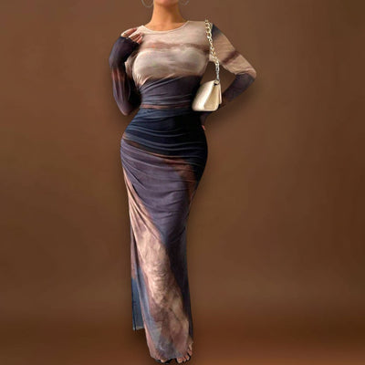 Tekla - Hosszú ujjú maxi ruha