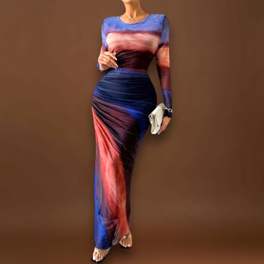 Lia - Hosszú ujjú maxi ruha