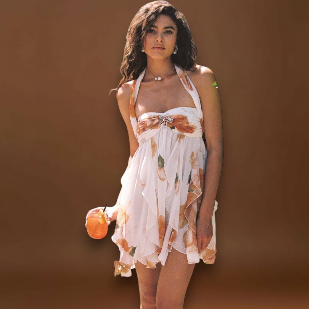 Tamara - Mini Virágmintás Ruha