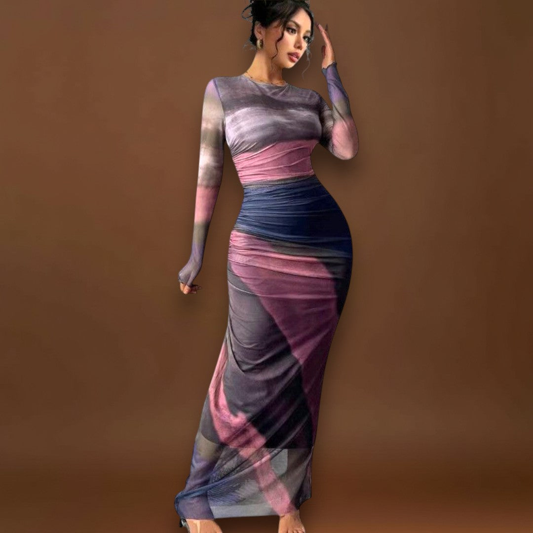 Lia - Hosszú ujjú maxi ruha