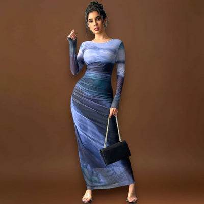 Lia - Hosszú ujjú maxi ruha