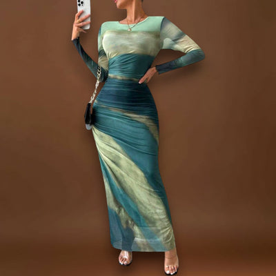 Lia - Hosszú ujjú maxi ruha