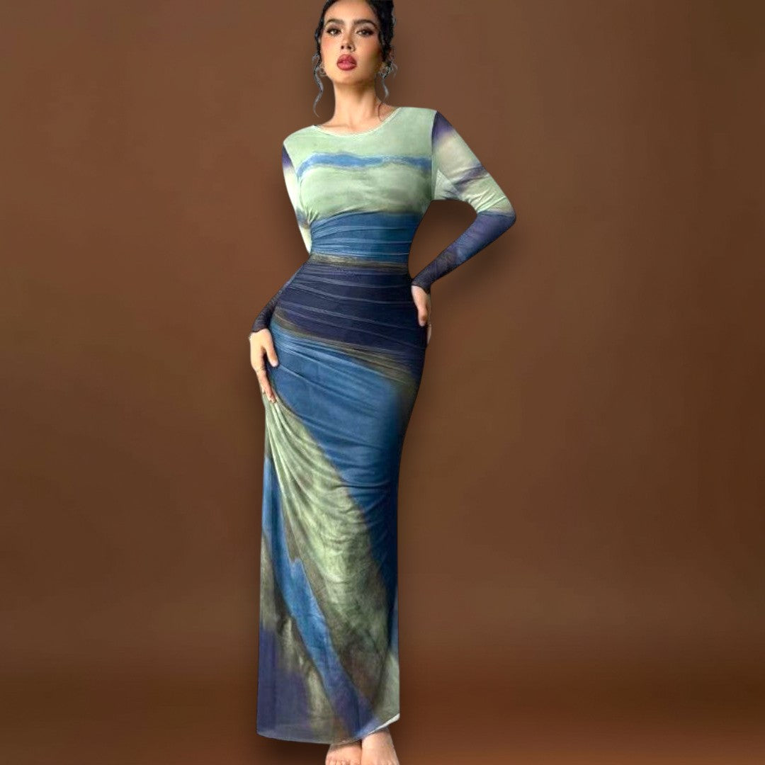 Lia - Hosszú ujjú maxi ruha