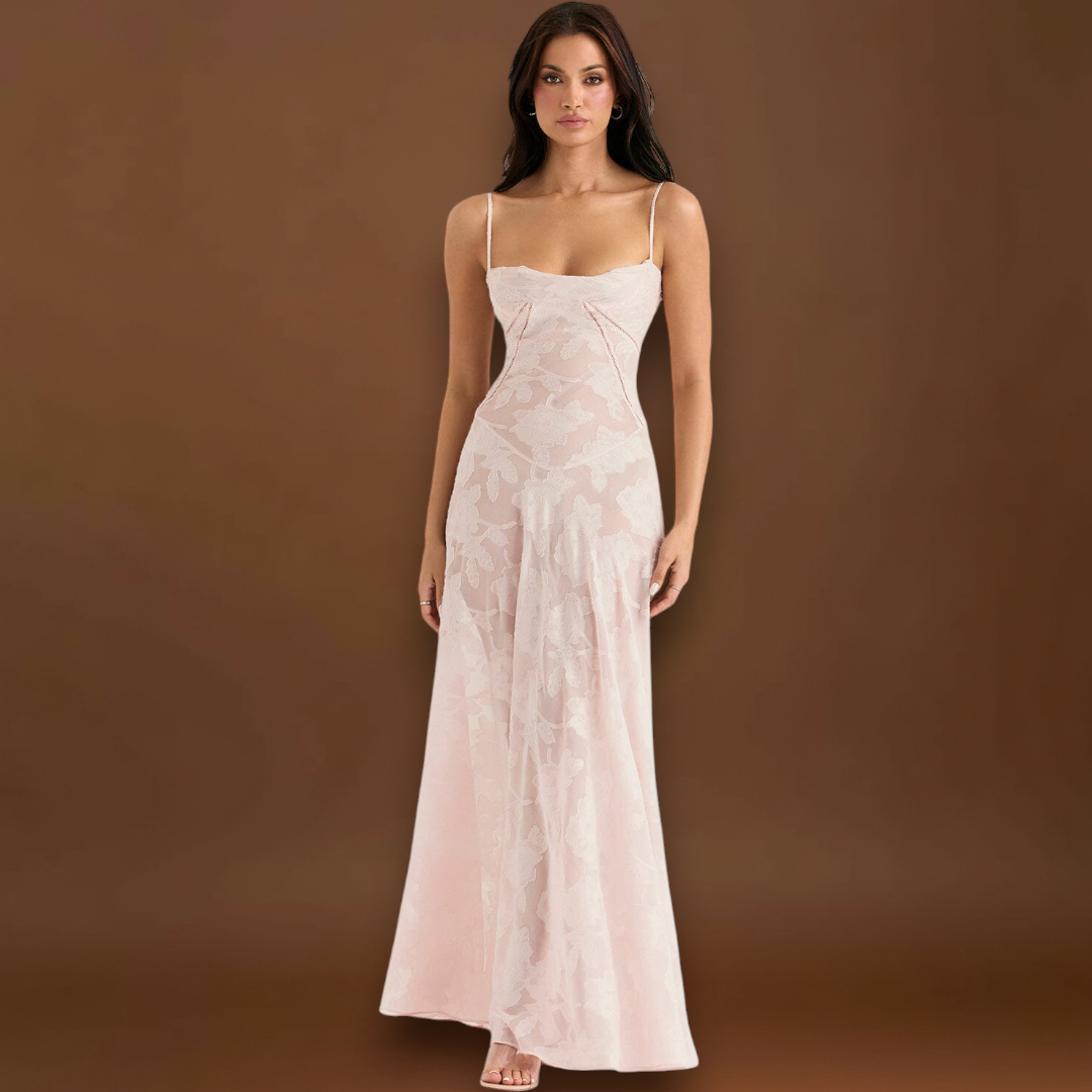 Karolina - Elegáns hosszú ruha esküvőkre és rendezvényekre