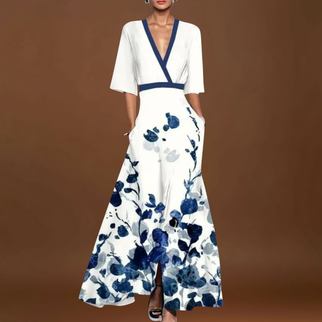 Bíborka - Elegáns ujjú női ruha